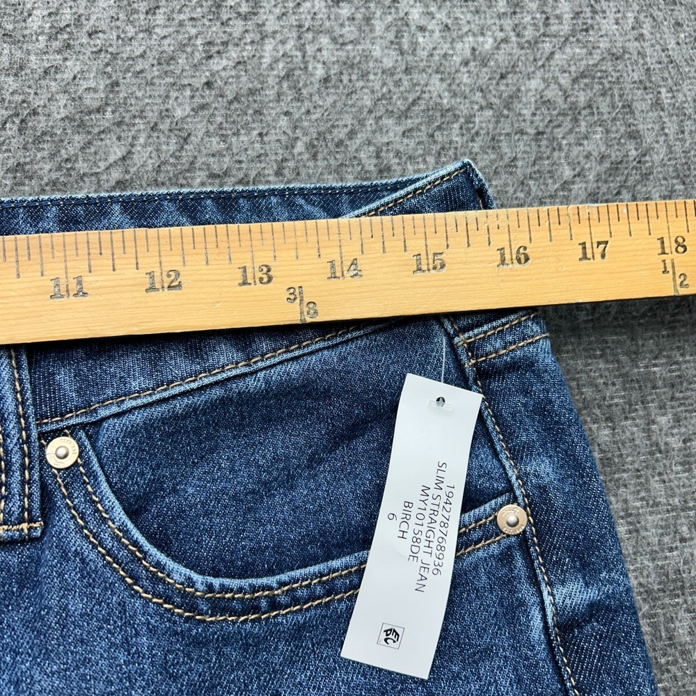 Seven 7 Jeans Size 6 Womens Mom High Rise Slim Straight Leg Fitted Denim - Picture 6 of 9